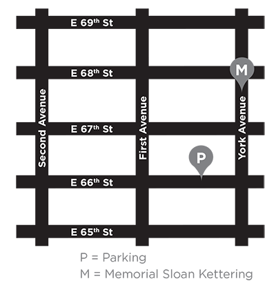 Mapa del estacionamiento de Memorial Hospital