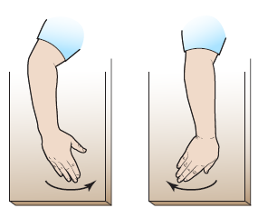 图 17.
 侧向手腕弯曲练习