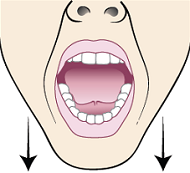 Рисунок 4. Открытие рта как можно шире