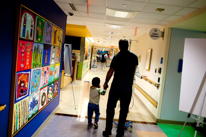 Pictured: Patient and father