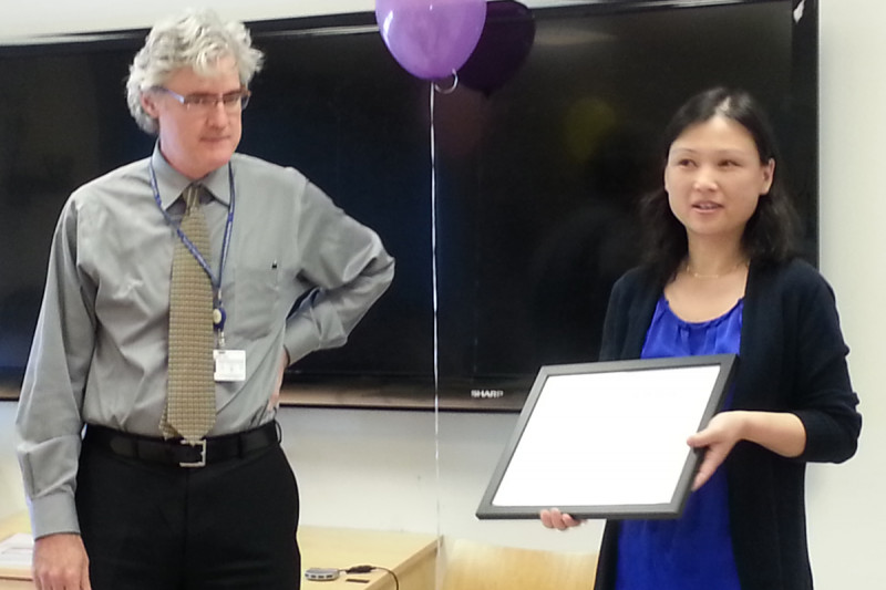 Pictuered: Dr. Joseph Deasy and Dr. Fenghong Liu 