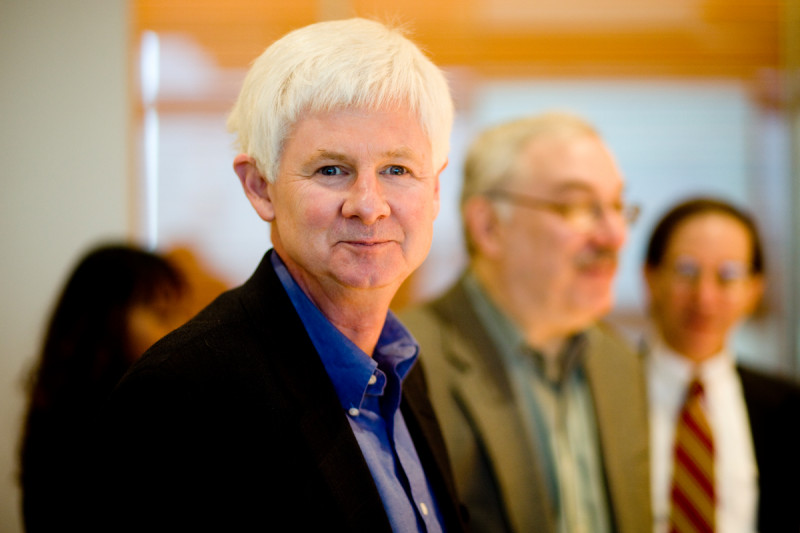 Board members Kevin Shannon and Sandford Markowitz with Human Oncology and Pathogensis faculty member Neal Rosen