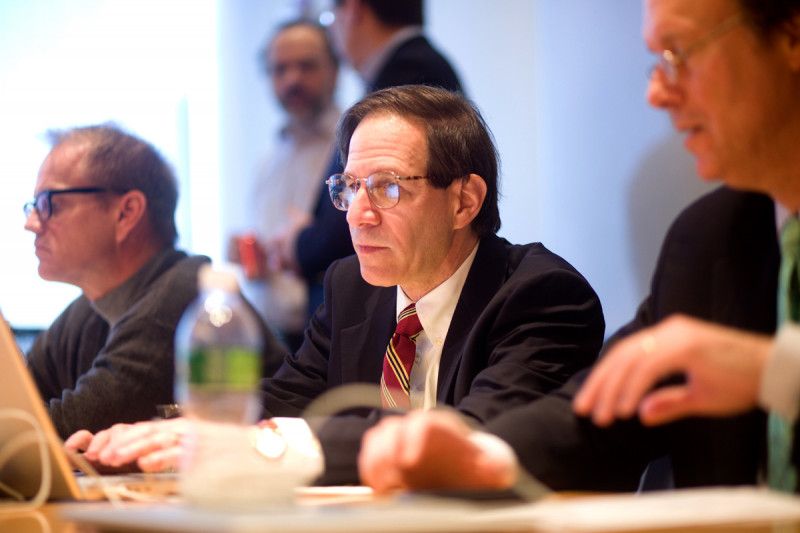 Board members Steven Leach, Sandy Markowitz, and Bill Kaelin