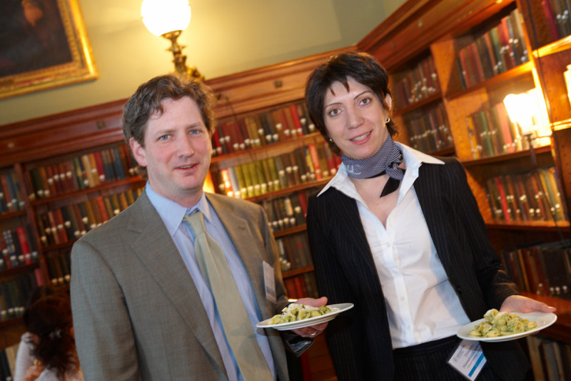 Cameron Brennan, 2008 BTC Grant Winner and Molecular Characterization Panel Member, and Dolores Hambardzumyan, Neurosurgery BTC Member and Poster Presenter