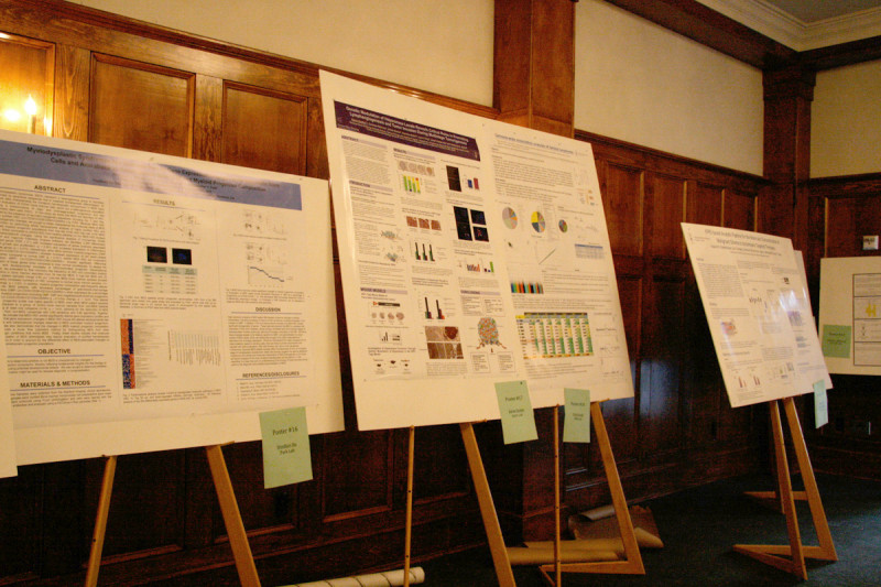 Hemlock Ballroom, setup for the poster session