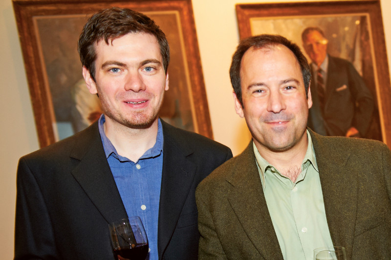 Postdoctoral Research Award winner Shaun Olsen (left) with his mentor, structural biologist Christopher Lima.