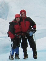 Jerry and his Wife, Tricia, on a Glacier