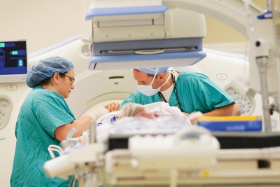 Memorial Sloan-Kettering's Center for Image Guided Intervention has two devices for 
performing CT angiography to visualize and plan treatments.
