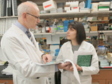 Faculty Member Stephen Nimer and First-Year Student Armine Matevossian