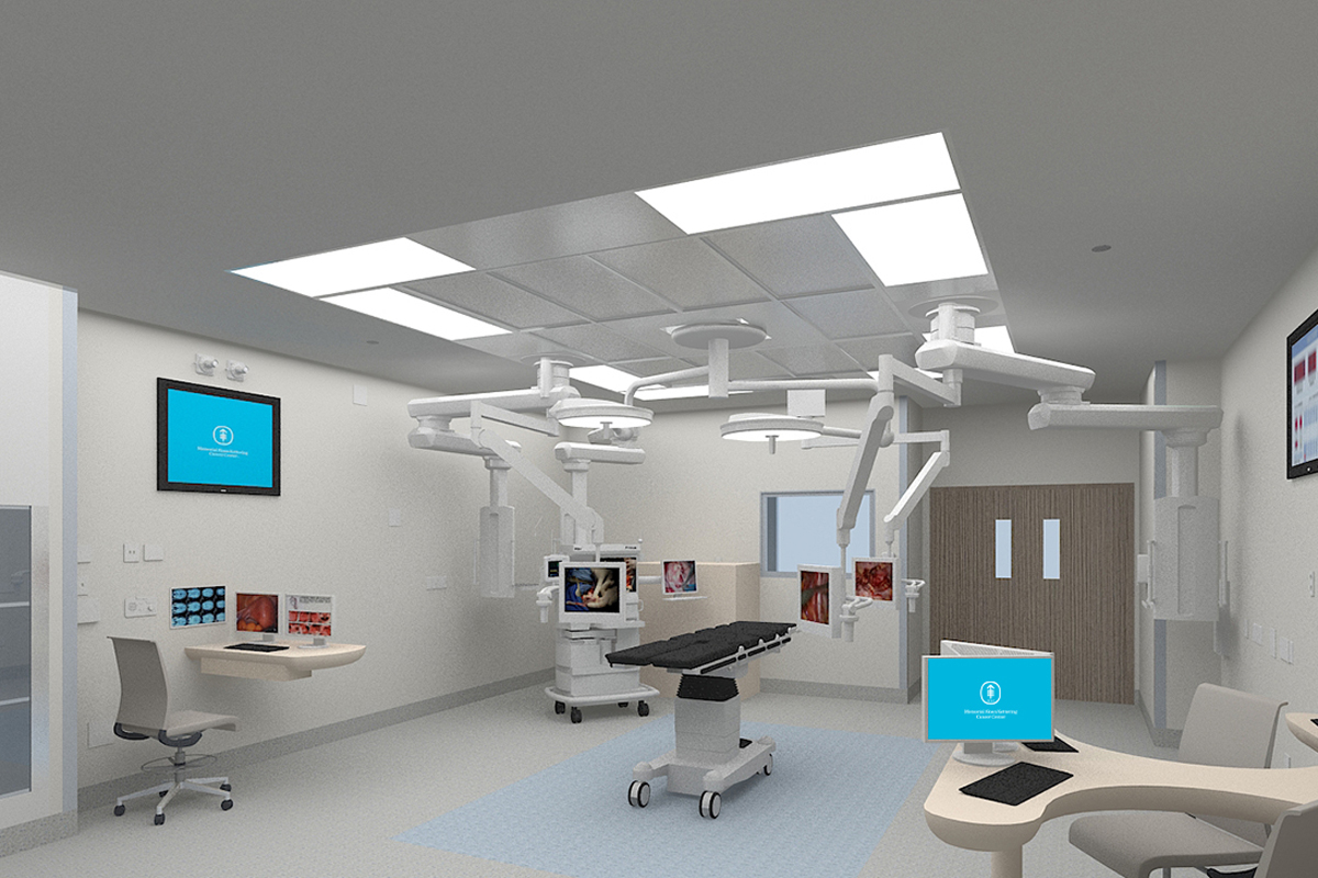 Artist’s rendering of empty operating room.