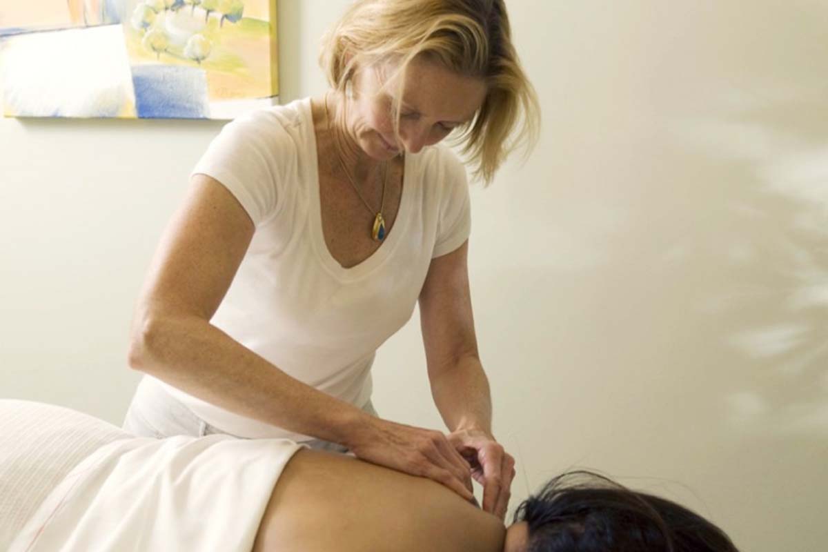 Woman giving a massage