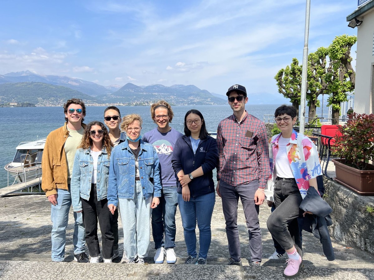 The Maciejowski Lab on retreat by a lake in Italy
