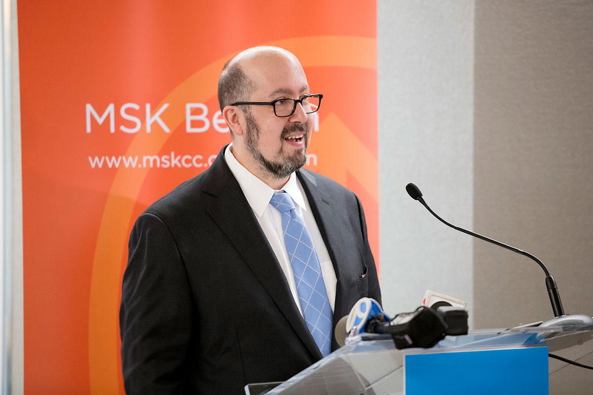 Matthew Matasar at the opening of MSK Bergen
