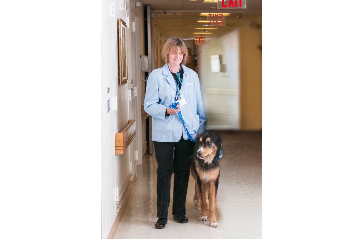 Jane Kopelman and her dog Wally