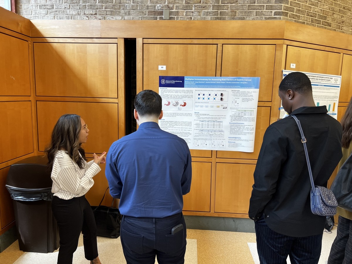 Brittany Small presenting her work at the New York City Epidemiology Forum (NYCEF), May 2025