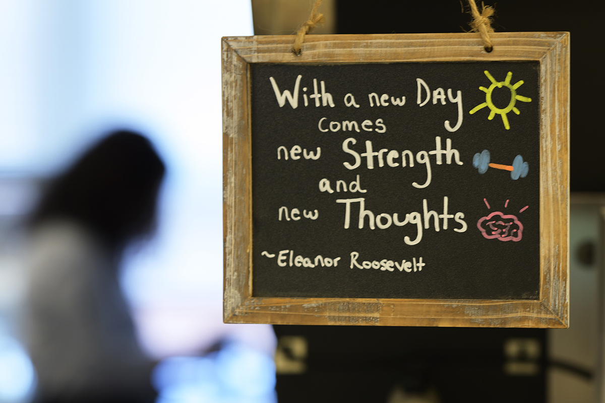 “With a new day comes new strength and new thoughts.” -Eleanor Roosevelt