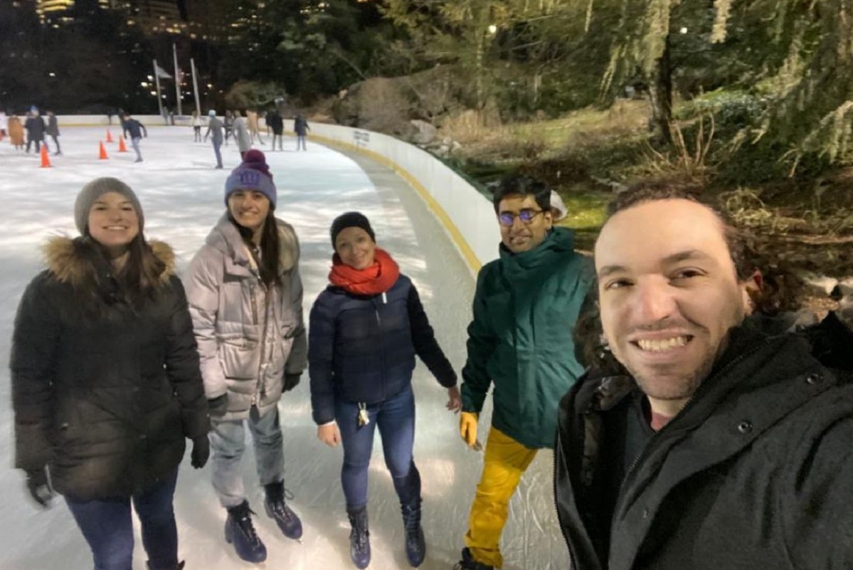 Lab members bonding at Central Park, JAN 2020