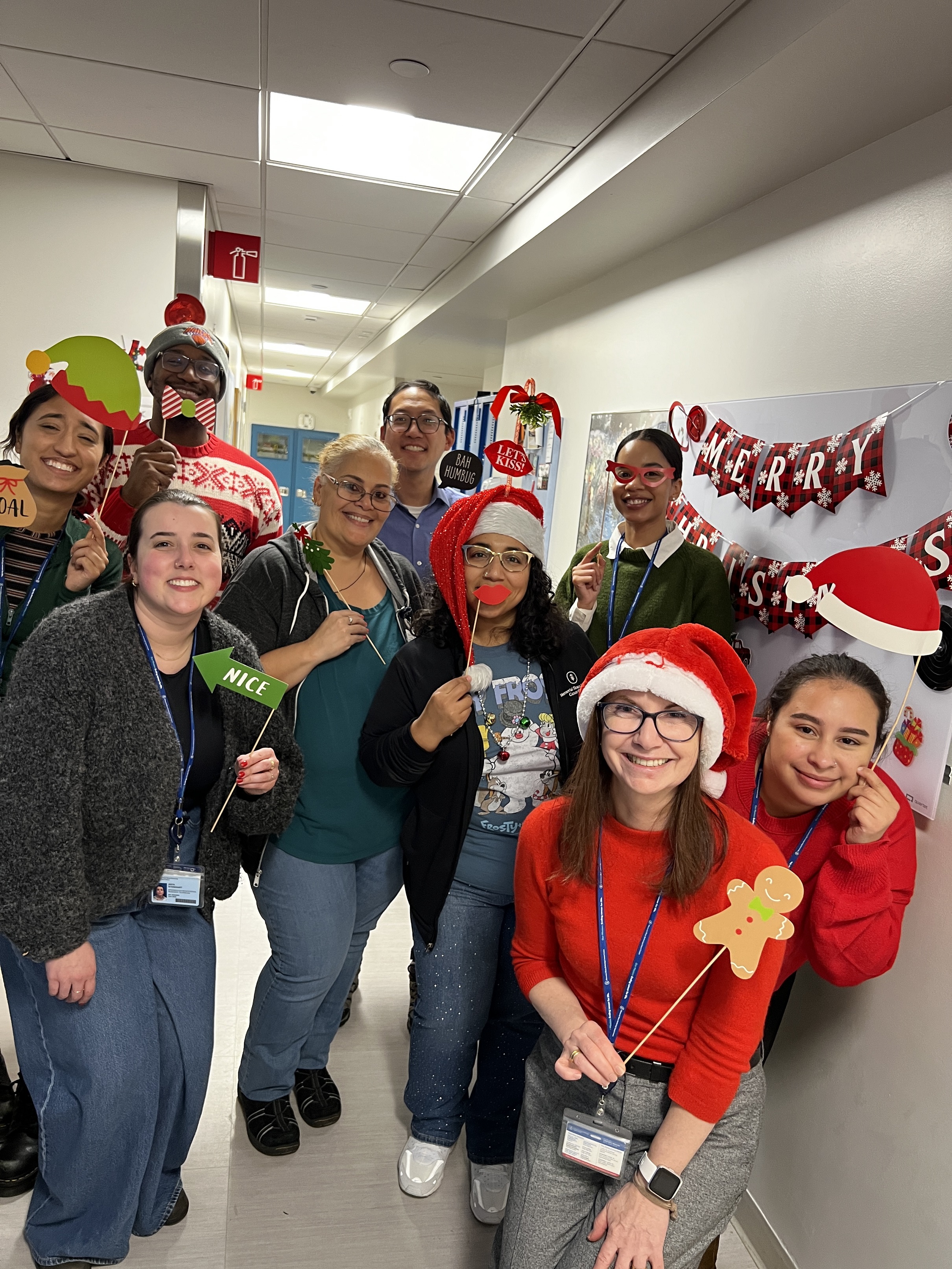 Lab celebrating the holidays