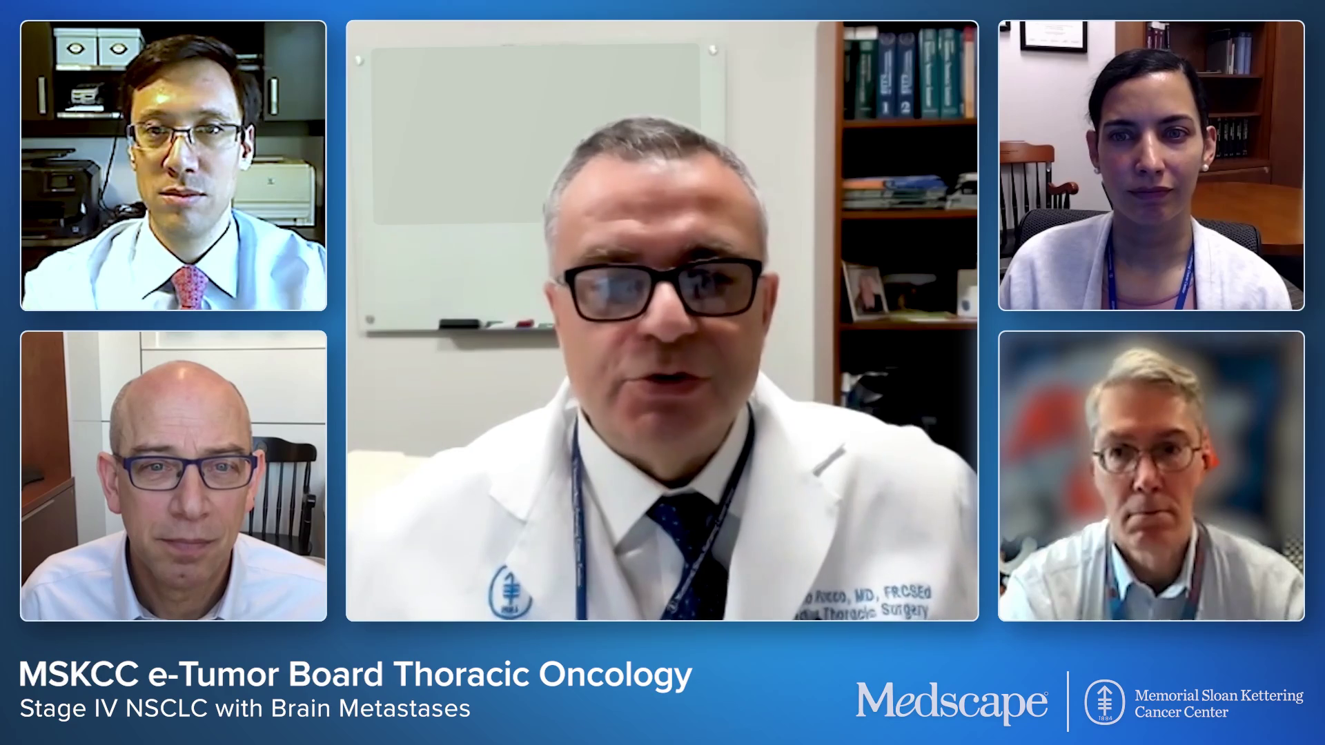 MSK e-Tumor Board: Case 1: Stage IV NSCLC With Brain Metastases