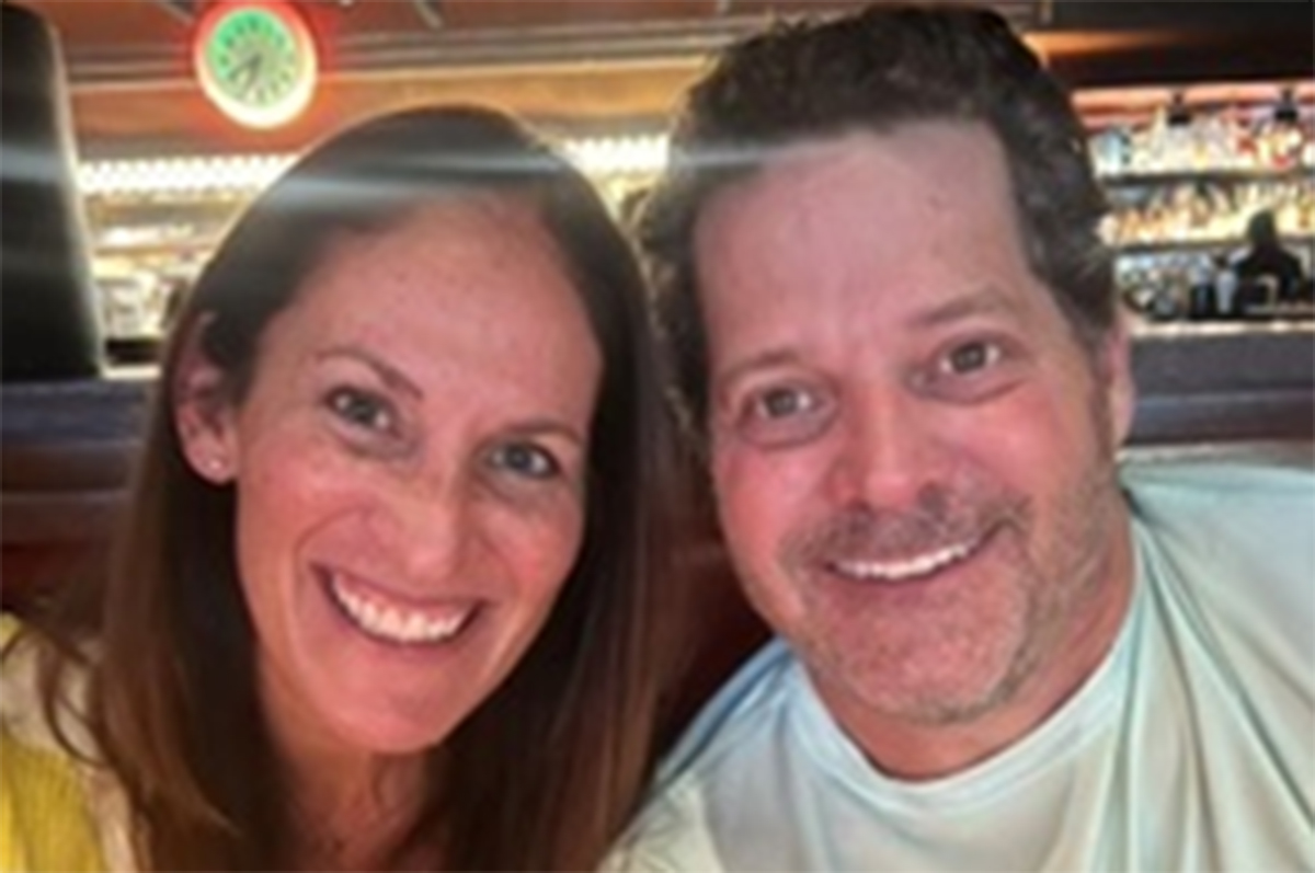 Sascha Roth seen smiling with her fiance