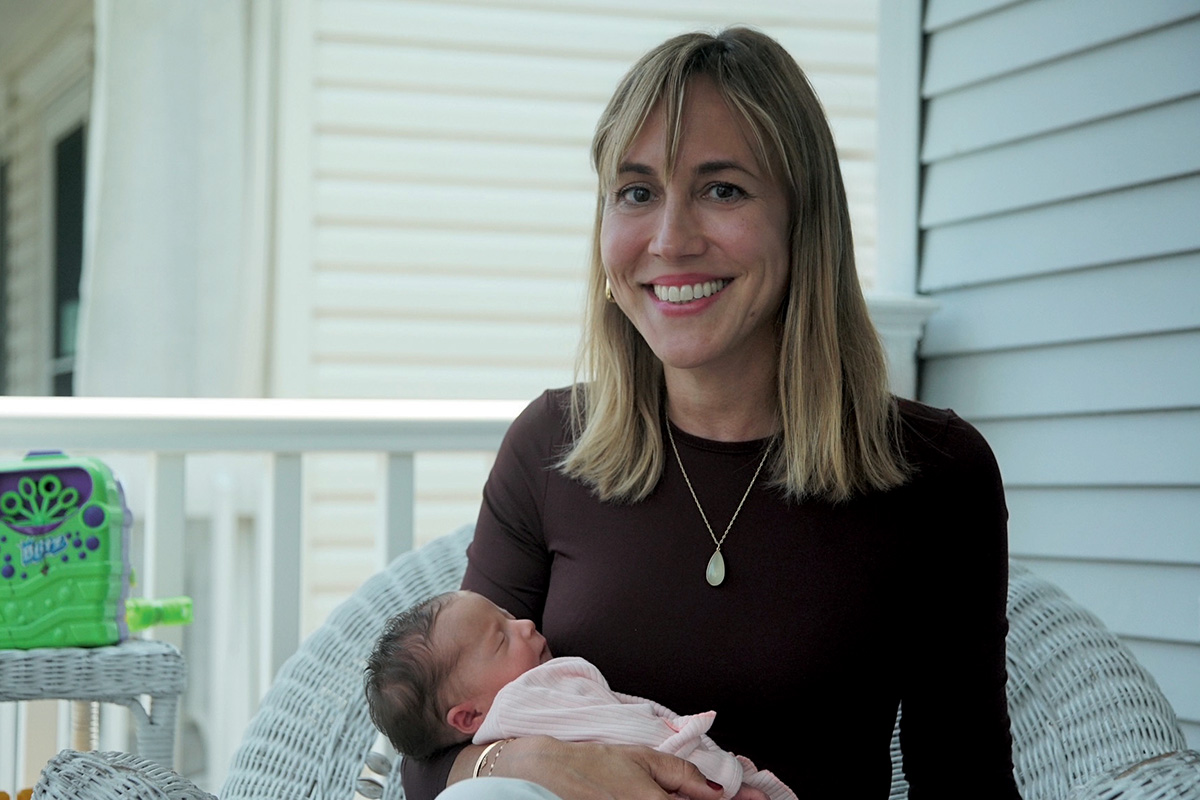 See MSK's Andrea Cercek, MD, holding newborn Mya Grace