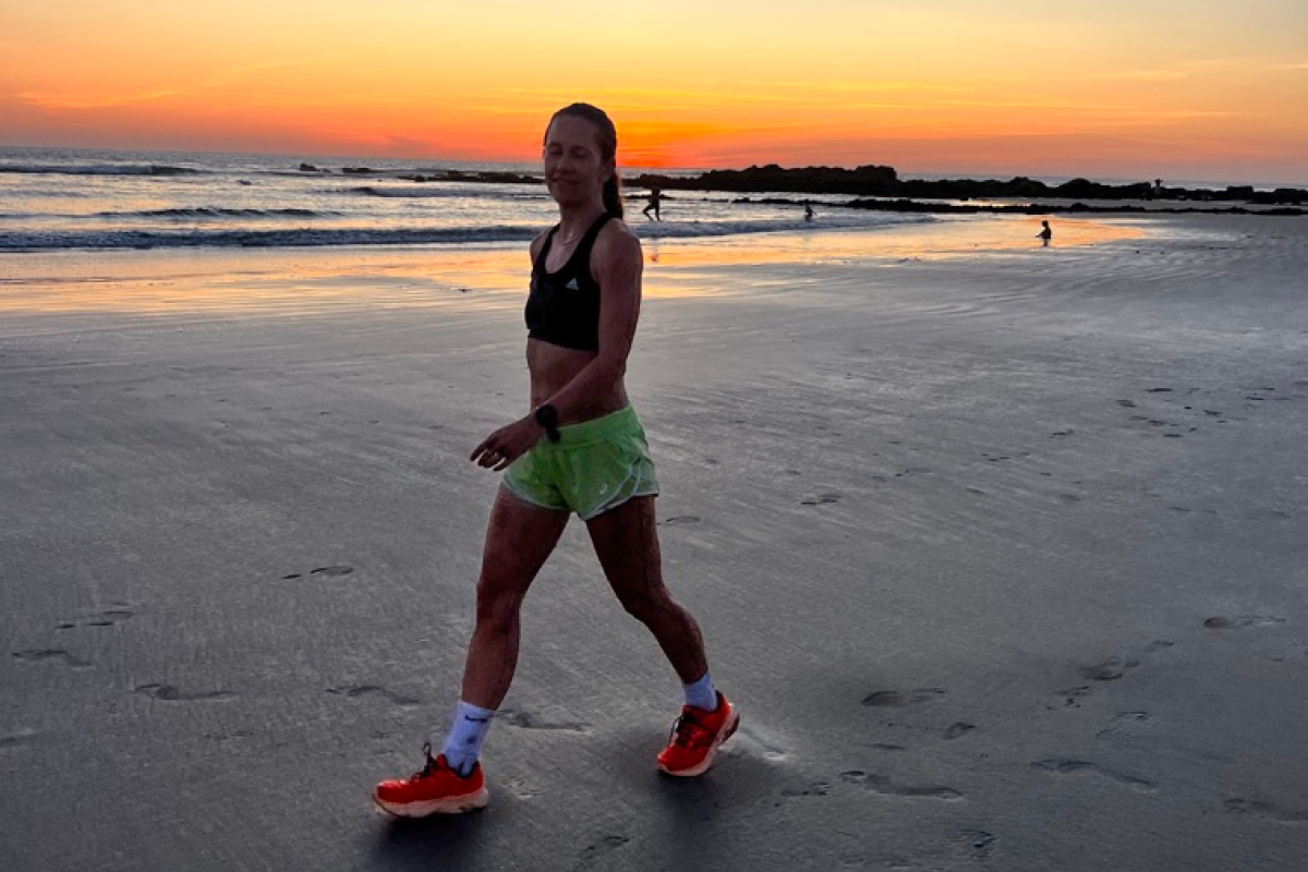 Amy Speck on the beach