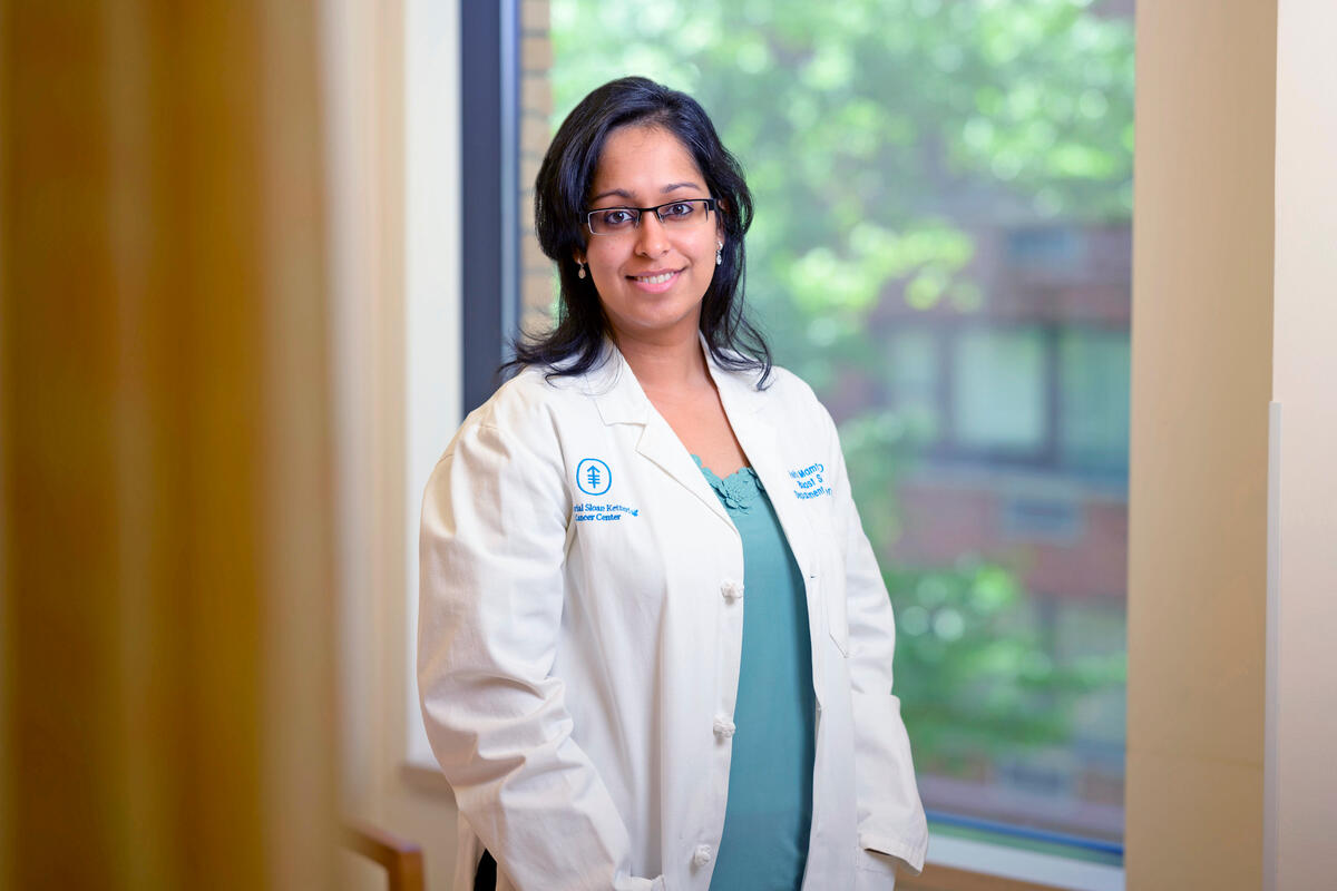 Breast surgeon Anita Mamtani seen smiling. 