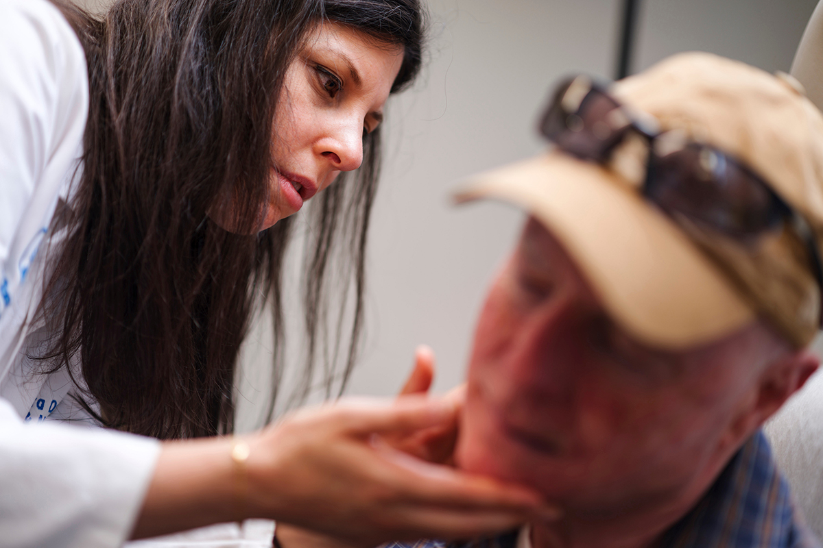 Dr. Lara Dunn seen examining James Magdan