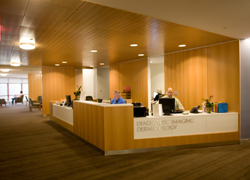 Reception Desk at Basking Ridge New Jersey Outpatient Facility