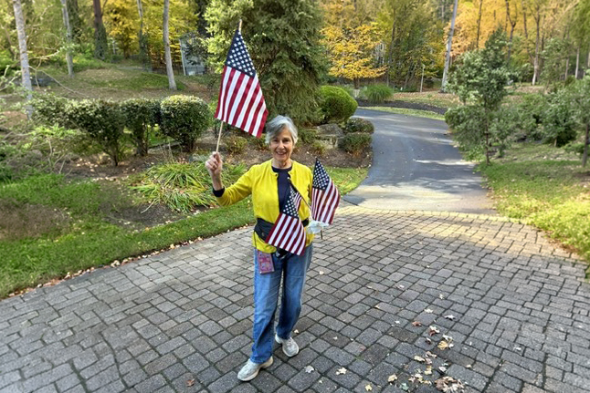 Helene Rubin seen smiling outside