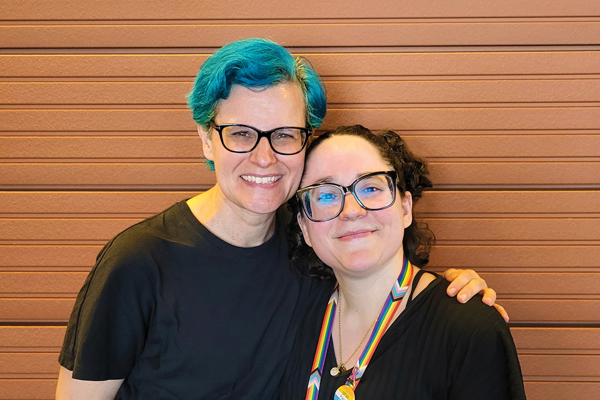 MSK scientist Gretchen Diehl with researcher Ana Codo