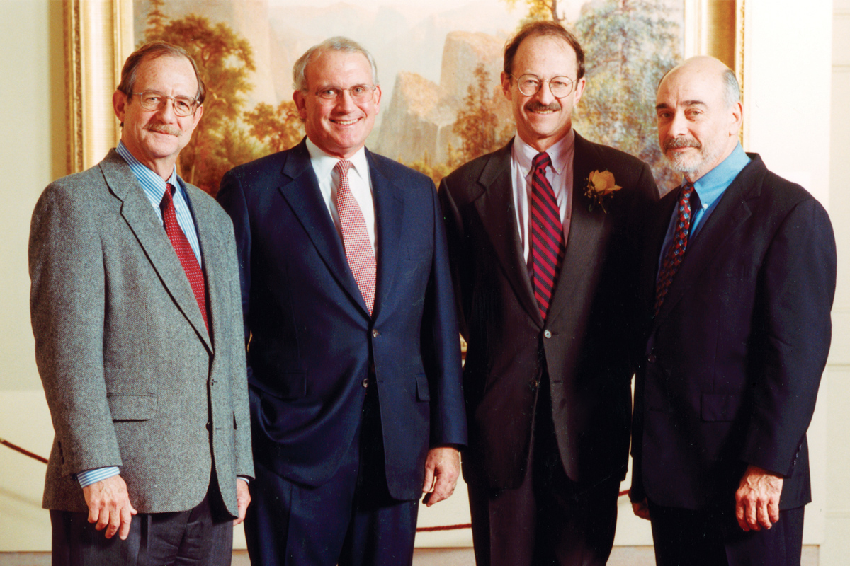 Thomas Kelly, Douglas Warner, Harold Varmus, and Robert Wittes