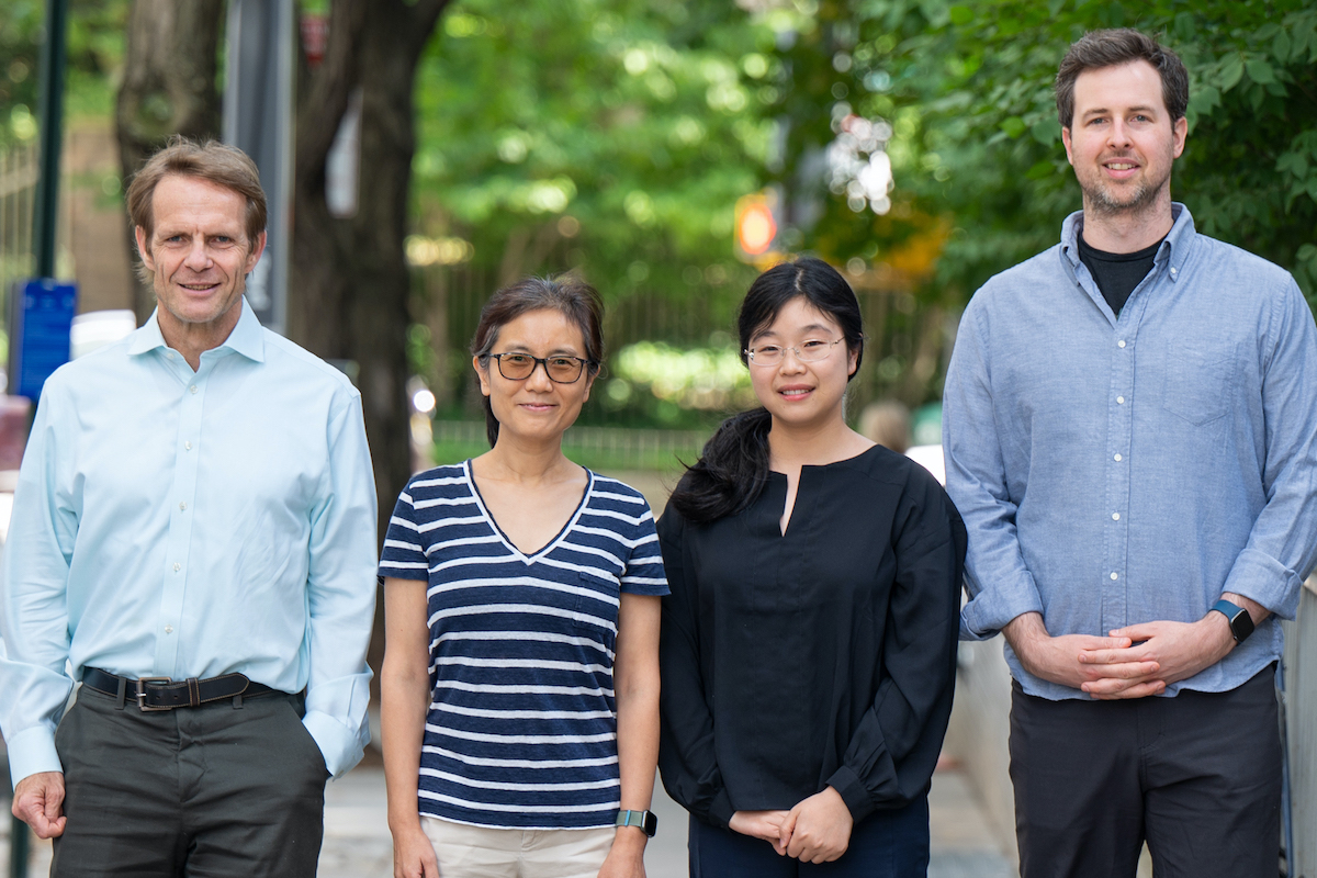 Left to right: Lorenz Studer, Danwei Huangfu, Ting Zhou, and Tommy Vierbuchen