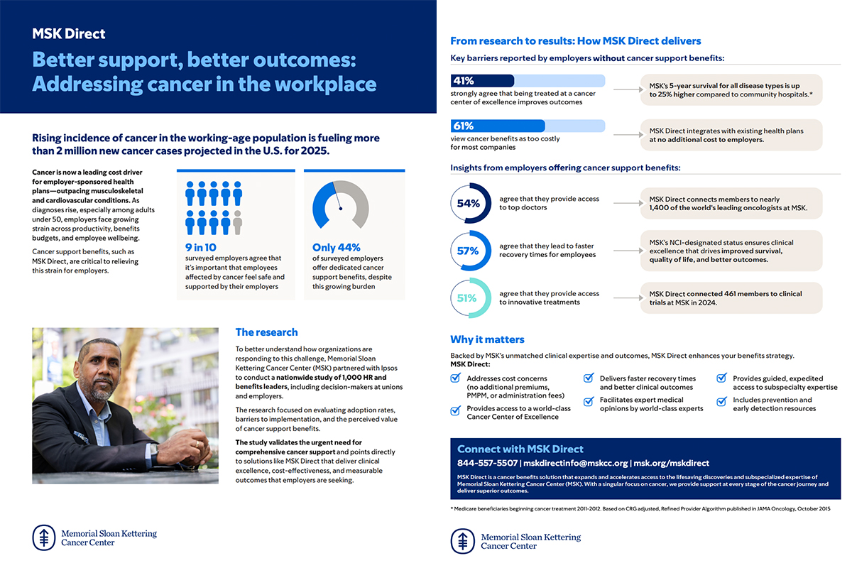 MSK Direct addressing cancer in the workplace