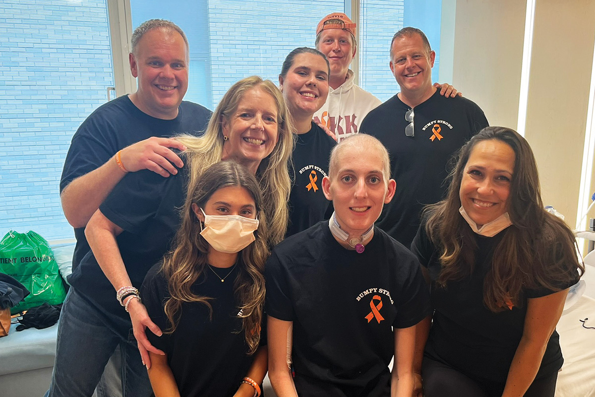 Tommy Ryan surrounded by girlfriend and blended family of parents and step-parents
