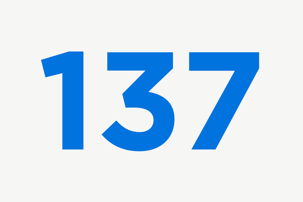 The number 137