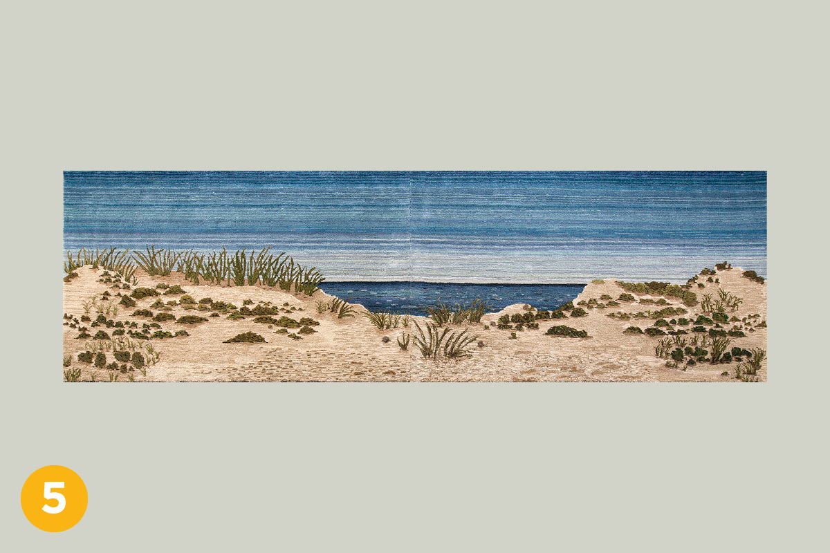 Long Island Tapestries, Montauk Ocean with Dunes by Alexandra Kehayoglou
