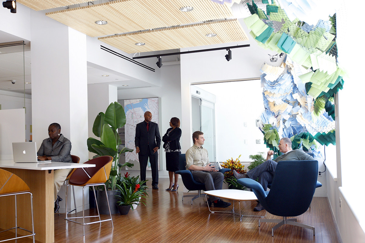 Waiting area at MSK Brooklyn Infusion Center