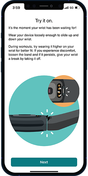 Figure 15. Learn about your activity tracker features