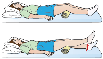 Рисунок 8.  Упражнение на квадрицепс бедра с неполной амплитудой