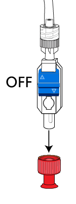 Figure 3. Flow switch in the “Off” position