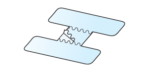 Figure 8. Removing backing from UC strip