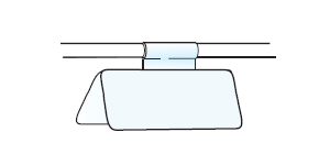 Рисунок 9.  Размещение центральной части пластыря UC Strip на катетере