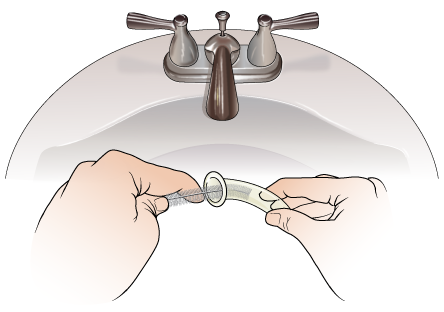 Figure 2. Cleaning your laryngectomy tube