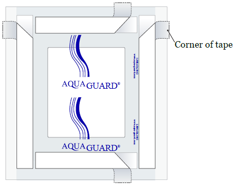 Как согнуть съемную ленту на пластыре AquaGuard