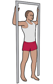 Figure 4. Pectoral stretch using doorway