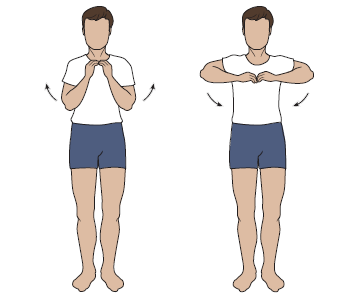 Рисунок 2.  Поднятие плеч без ограничения амплитуды движений