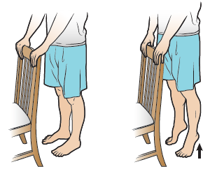 Figure 6. Lifting your heels off the floor