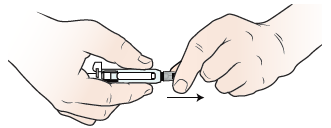 Figure 2. Remove the needle cover