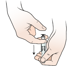 Figure 6. Slide the needle guard